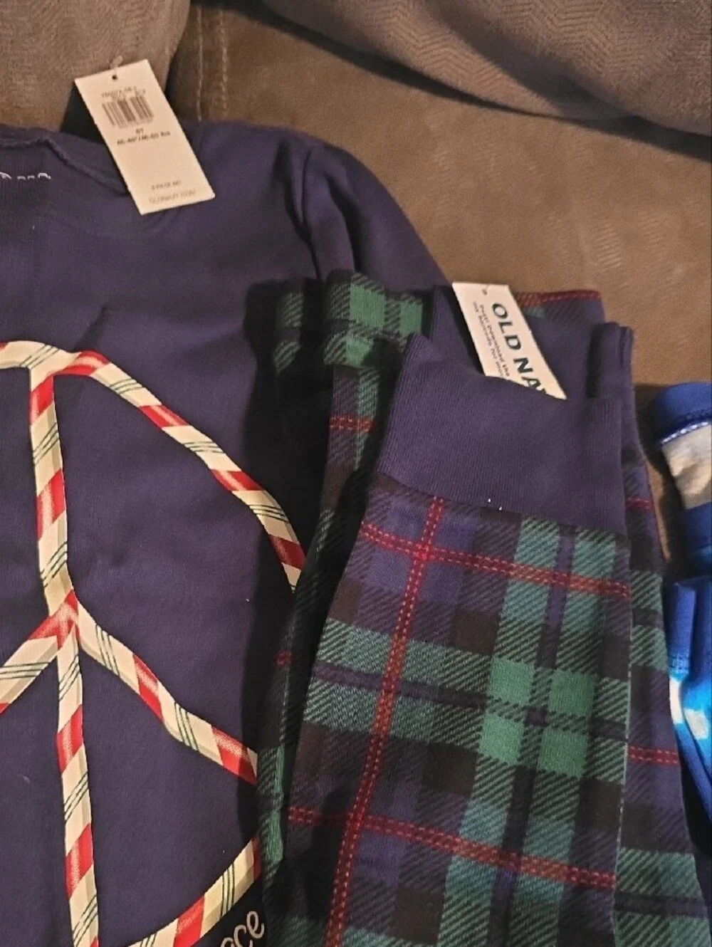 Old Navy Peace And Joy Wonder Nation Blue & White Tie-Dye Kids, Holiday  Pajamas
